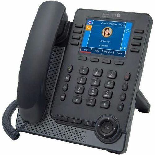 Alcatel-Lucent M7 IP Phone - Corded - Corded/Cordless - Bluetooth - Wall Mountable, Desktop - Gray - 3MK27003AA