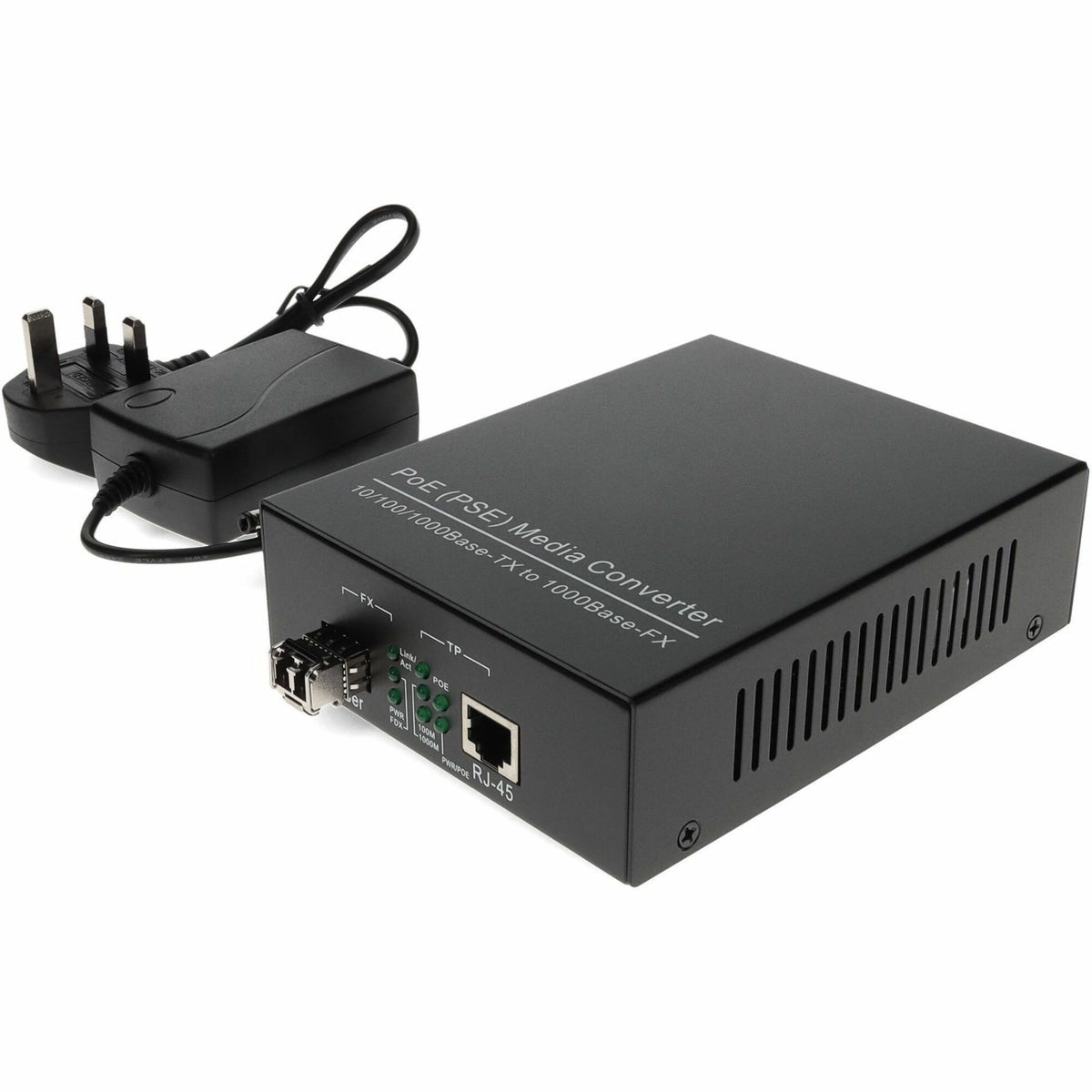 AddOn 10/100/1000Base-TX(RJ-45) to 1000Base-SX(LC) MMF 850nm 550m POE Mini Media Converter - ADD-GMC-SX-LC-POE-UK