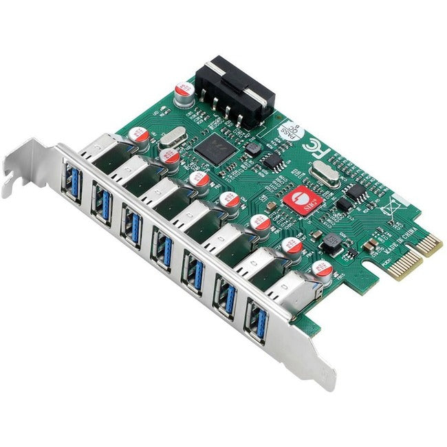 SIIG USB 3.0 7 Port PCIe Host Card - UASP Mode - JU-P70211-S1