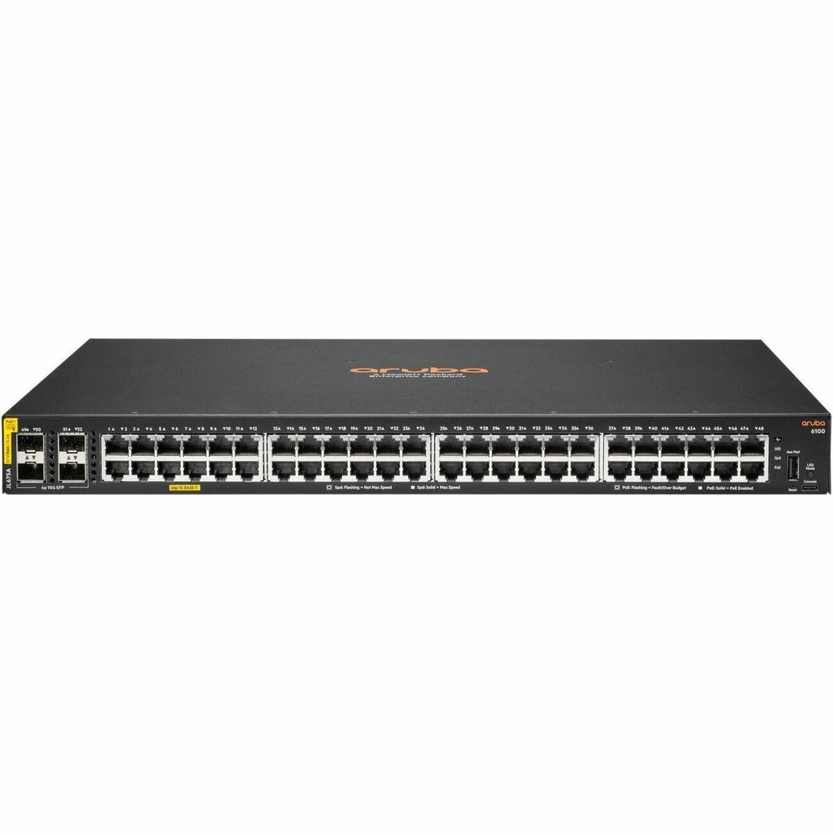 Aruba 6100 48G Class4 PoE 4SFP+ 370W Switch - JL675A#AKM