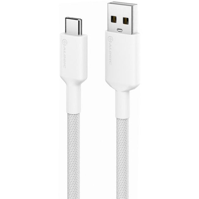 ALOGIC Elements PRO USB-C to USB-A Cable - Male to Male - 1m - USB 2.0 - 3A - 480Mbps - White - ELPCA201-WH