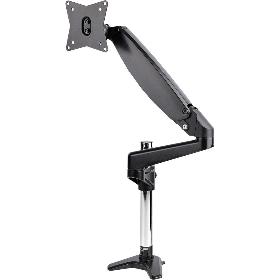 StarTech.com Desk Mount Monitor Arm for Single VESA Display 49"(17.6lb/8kg), Full Motion Articulating & Height Adjustable, C-Clamp/Grommet - ARMPIVOTE2