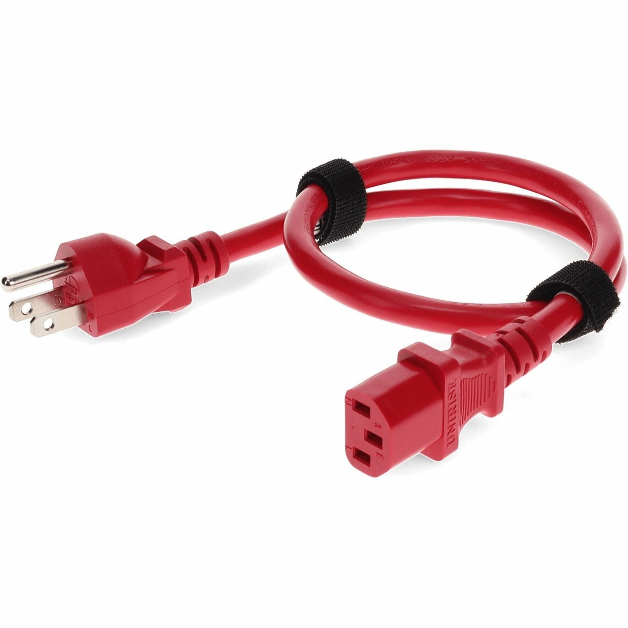 AddOn 6ft NEMA 5-15P to C13 14AWG 15A Red 100-250V Power Cable - ADD-515P2C1314AWG6FTRD