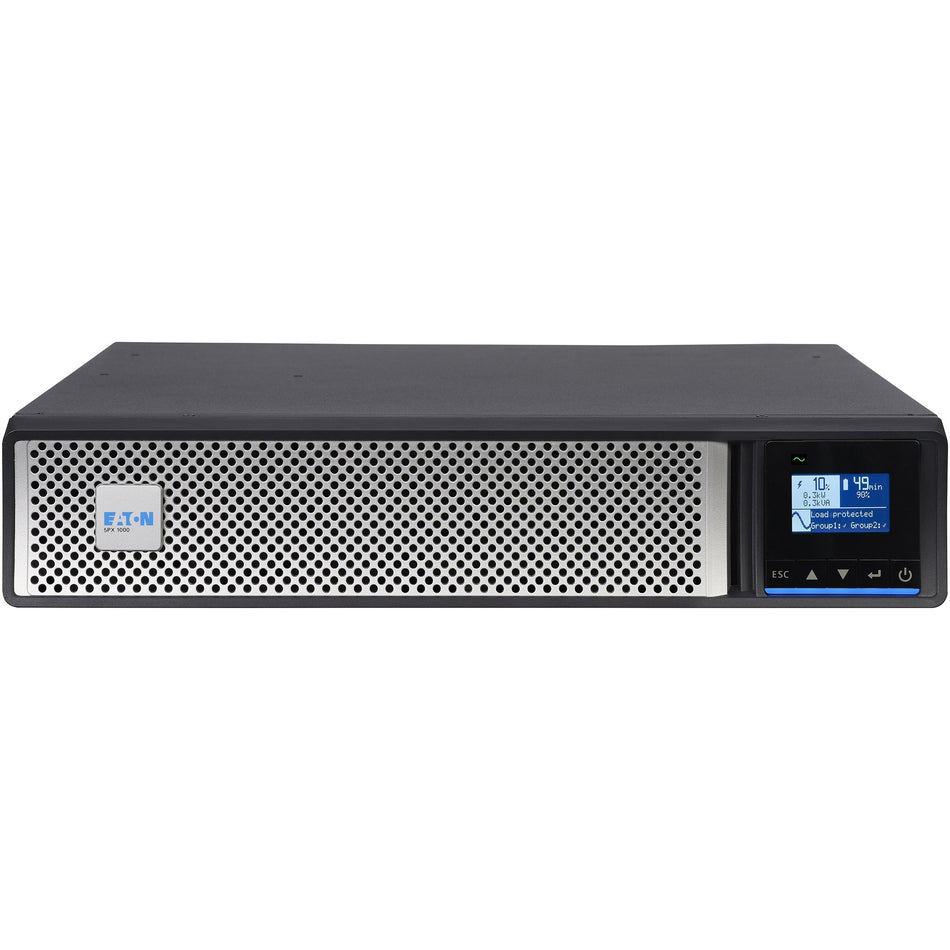 Eaton 5PX G2 1000VA 1000W 120V Line-Interactive UPS - 8 NEMA 5-15R Outlets, Cybersecure Network Card Included, Extended Run, 2U Rack/Tower - 5PX1000RTNG2