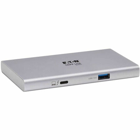 Eaton Tripp Lite Series 4-Port Thunderbolt 4 Hub - 8K, 2x 4K 60 Hz, USB 3.2 Gen 2, USB-A Port, 100W Charging, Gray - MTB4-HUB3-01