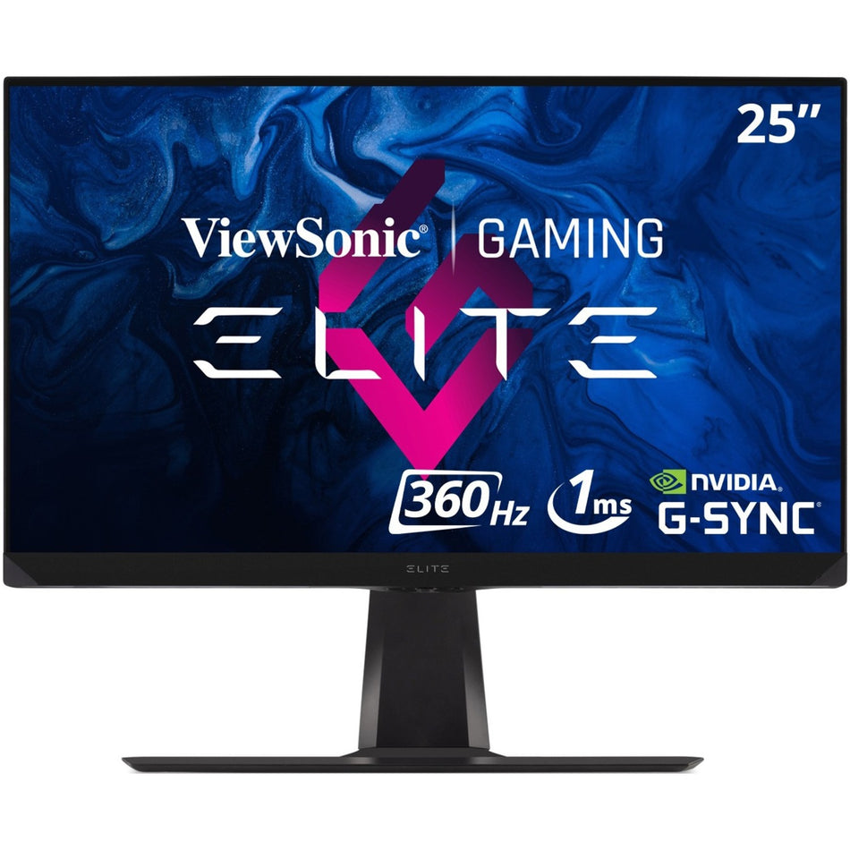 ViewSonic ELITE XG251G 25 Inch 1080p 1ms 360Hz IPS Gaming Monitor with GSYNC, HDR400, RGB Lighting, NVIDIA Reflex, and Advanced Ergonomics for Esports - XG251G