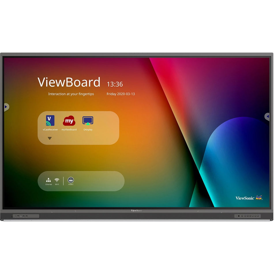 ViewSonic IFP8652-1C 86 Inch 4K Ultra HD Interactive Flat Panel Display with Integrated Microphone and USB-C - IFP8652-1C