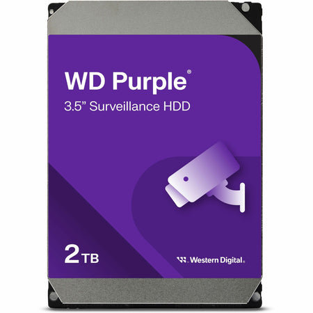 Western Digital Purple WD22PURZ 2 TB Hard Drive - 3.5" Internal - SATA (SATA/600) - Conventional Magnetic Recording (CMR) Method - WD22PURZ