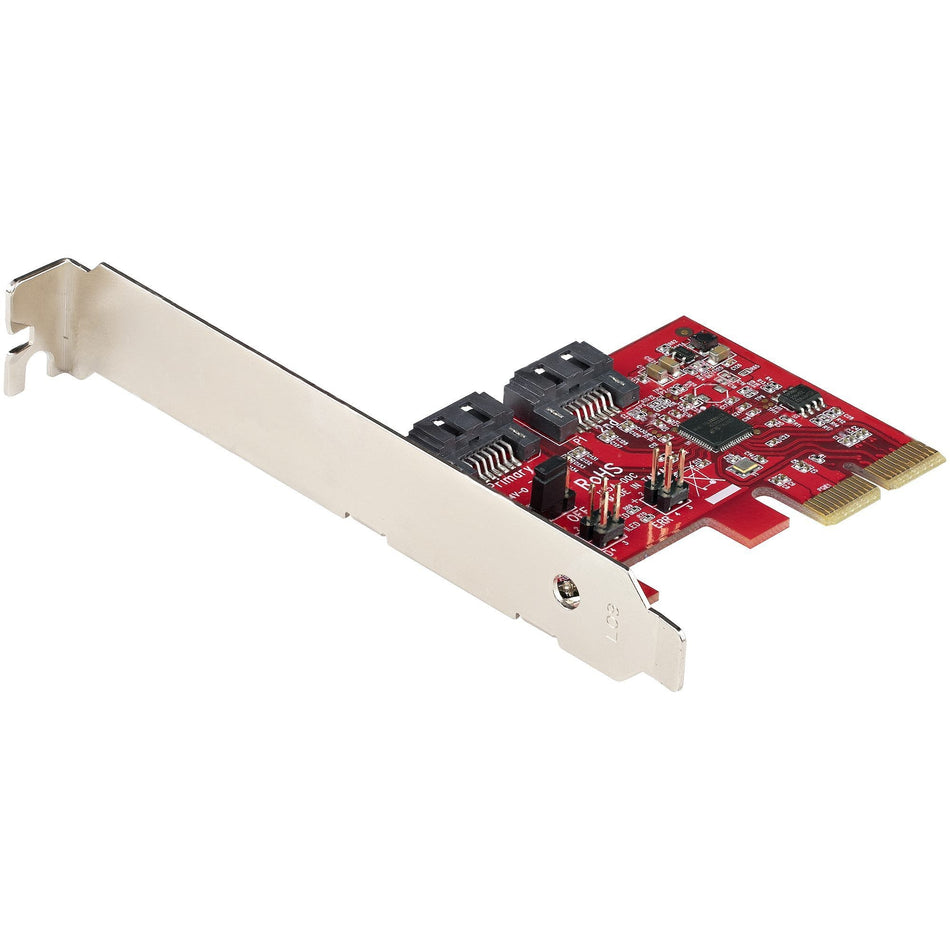 StarTech.com SATA PCIe Card, 2 Port PCIe SATA Expansion Card, 6Gbps SATA, PCI Express to SATA Adapter, SATA RAID, PCIe to SATA Converter - 2P6GR-PCIE-SATA-CARD