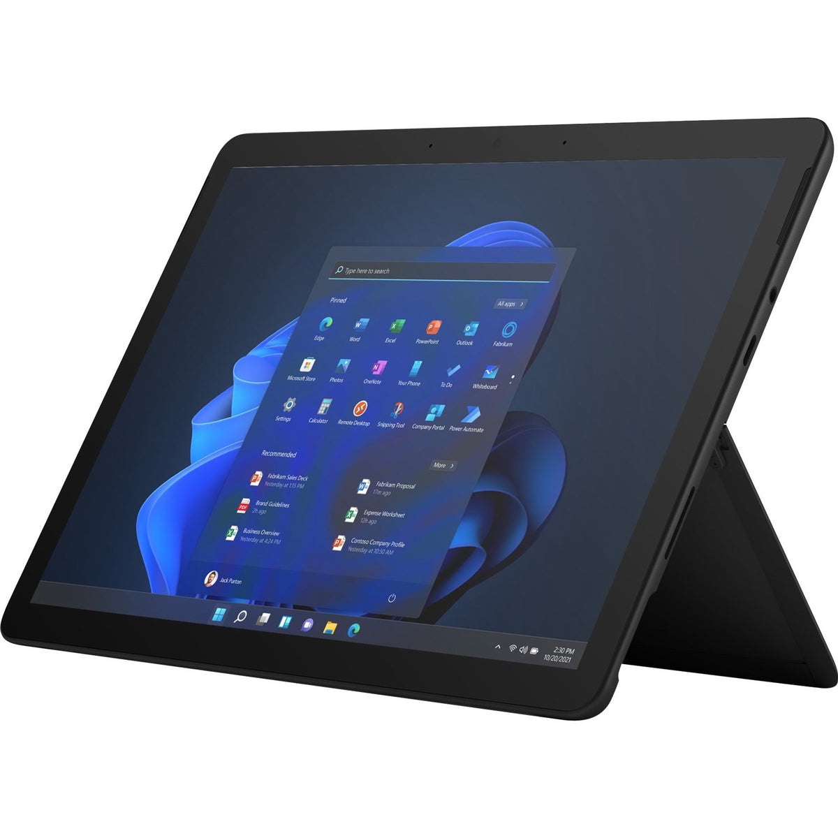Microsoft Surface Go 3 Tablet - 10.5" - 8 GB - 256 GB SSD - Windows 10 Pro - 4G - Matte Black - 8VJ-00043