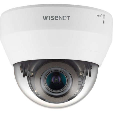 Wisenet QND-7082R 4 Megapixel Indoor Network Camera - Color - Dome - White - QND-7082R