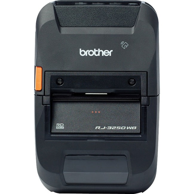 Brother RuggedJet RJ-3250WB-L Mobile Direct Thermal Printer - Monochrome - Portable - Label/Receipt Print - Ethernet - USB - Bluetooth - Wireless LAN - Black - RJ3250WBL