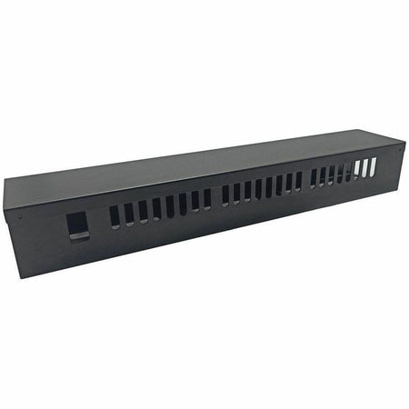 Monoprice 2U 19in Metal Rackmount Cable Management Panel - 42827