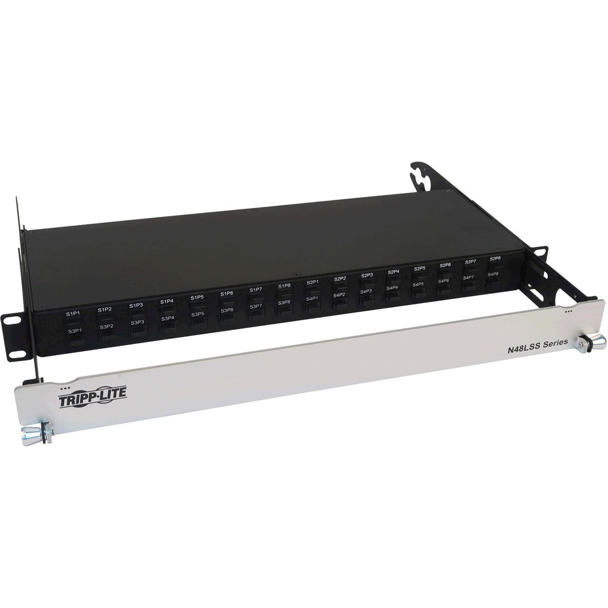 Eaton Tripp Lite Series Spine-Leaf MPO Panel with Key-Up to Key-Down MTP/MPO Adapter - 12F MTP/MPO-APC M/M, 8F OS2 Singlemode, 32 x 32 Ports, 1U - N48LSS-32X32