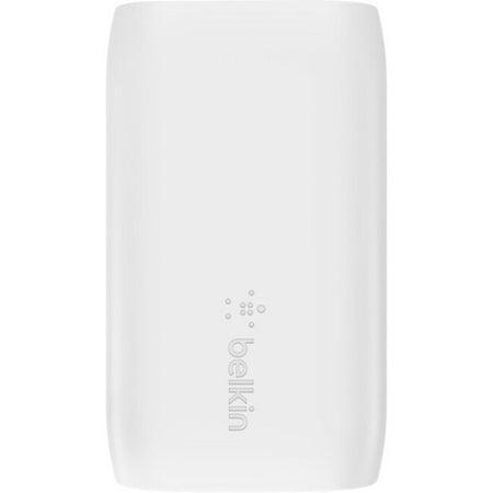 Belkin 37W Portable Dual Port USB-C Wall Charger - 1xUSB-A (12W), 1xUSB-C (30W) - Fast Charging - Power Adapter - White - WCB007DQWH