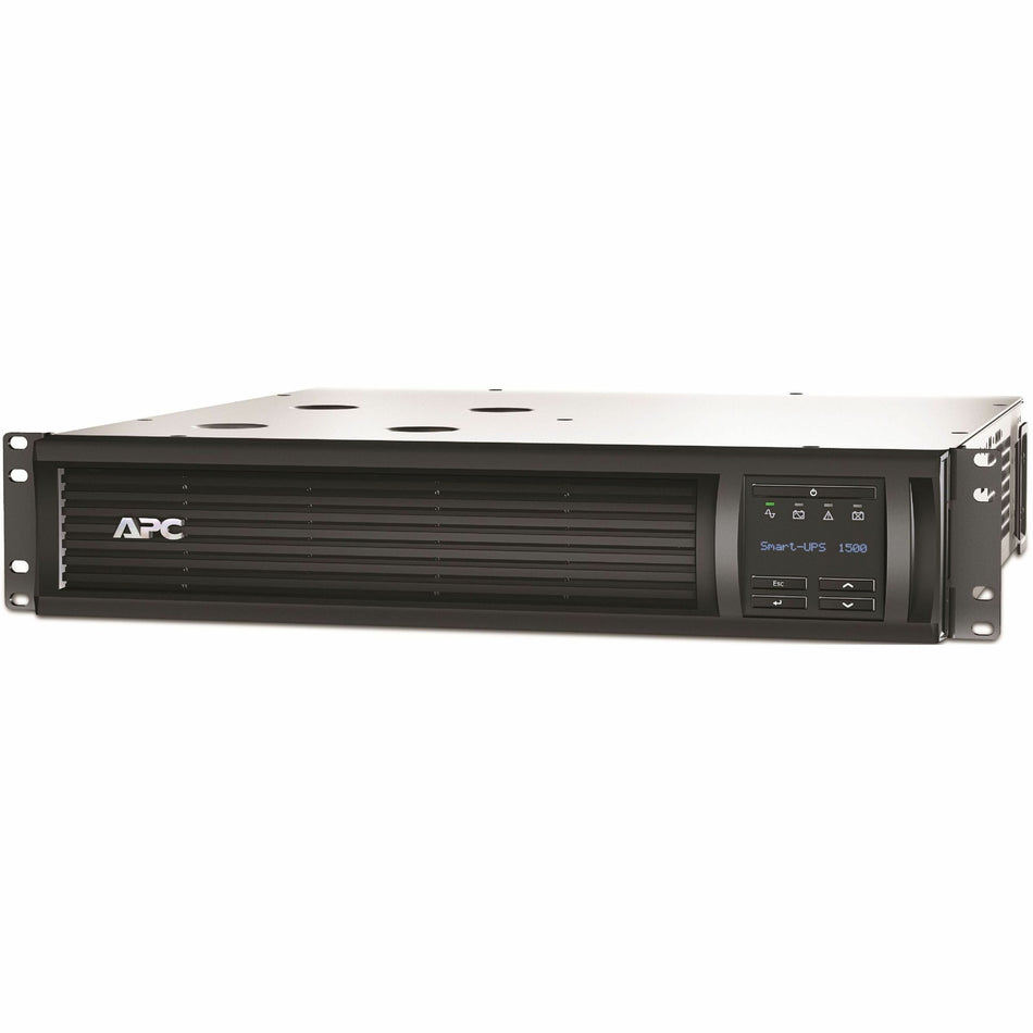 [TAA] APC Smart-UPS, Line Interactive, 1500VA, Rackmount 2U, 120V, 6x NEMA 5-15R outlets, SmartConnect Port+SmartSlot, AVR, LCD, TAA - SMT1500RM2UCUS