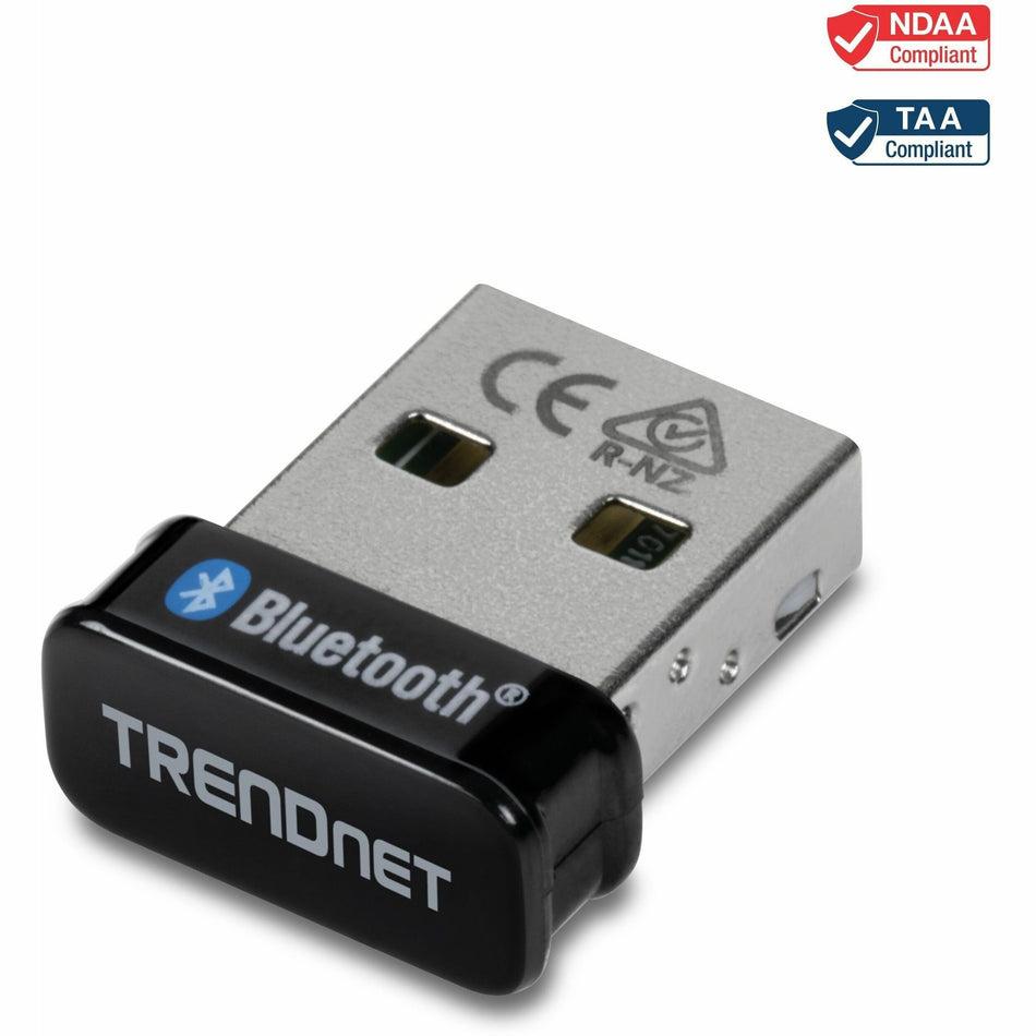 TRENDnet Micro Bluetooth 5.0 USB Adapter, Supports Basic Rate(BR), Bluetooth Low Energy(BLE), Enhanced Data Rate(EDR), 100m (328ft.) Range, Supports Windows OS, Black, TBW-110UB - TBW-110UB