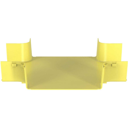 Panduit FiberRunner&reg; 4-Way Cross Fitting, 12x4, Yellow - FRFWC12X4LYL