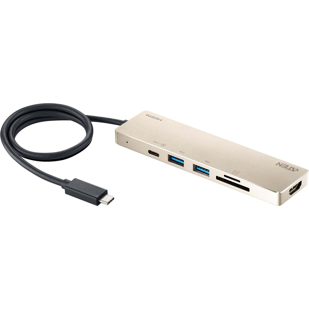 ATEN USB-C Multiport Mini Dock with Power Pass-Through - UH3239