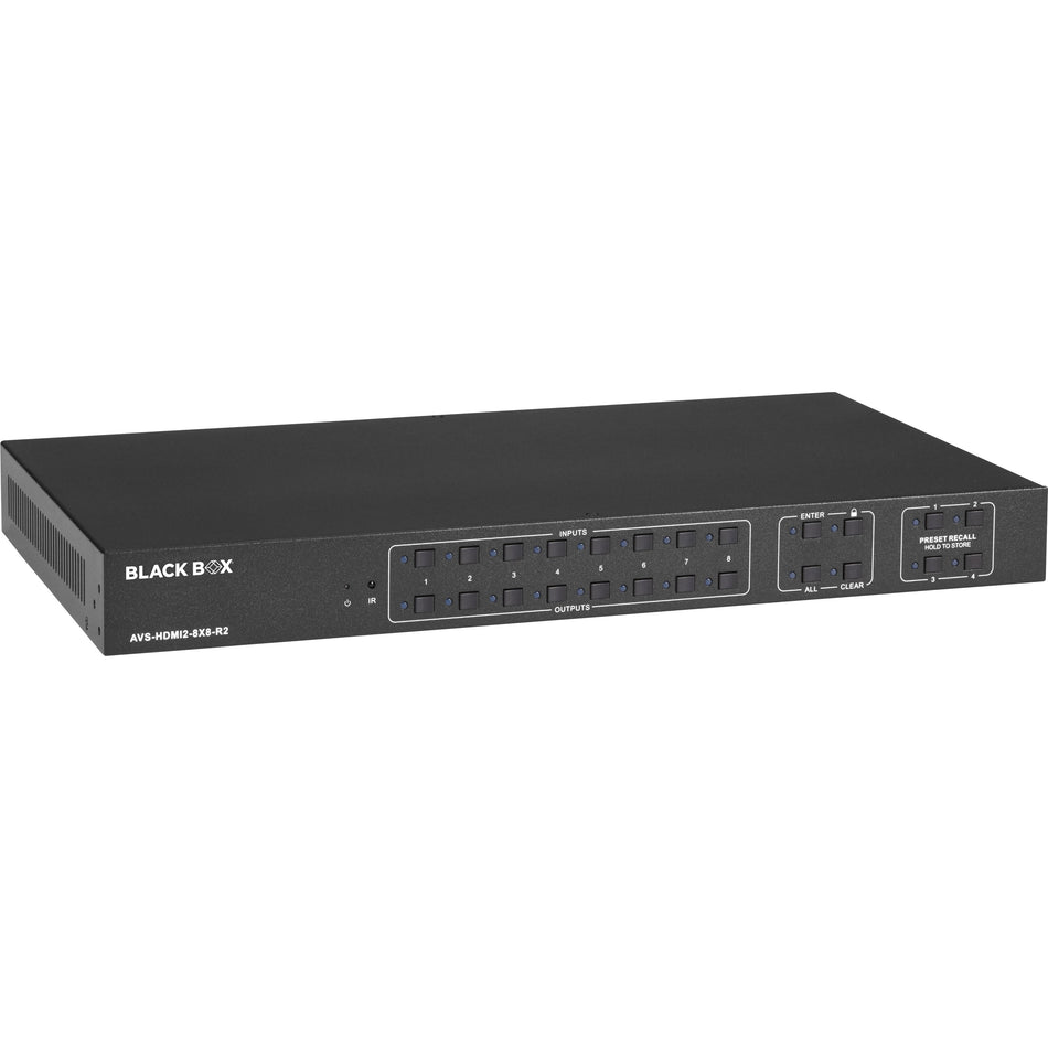 Black Box Video Matrix Switcher - HDMI 2.0 - AVS-HDMI2-8X8-R2