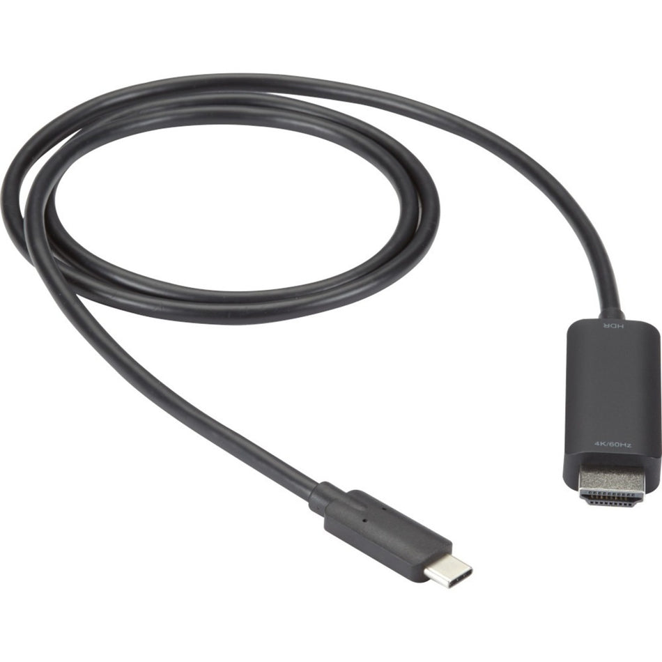 Black Box USB-C to HDMI Active Adapter Cable, 4K60, HDR, 3ft - VA-USBC31-HDR4K-003