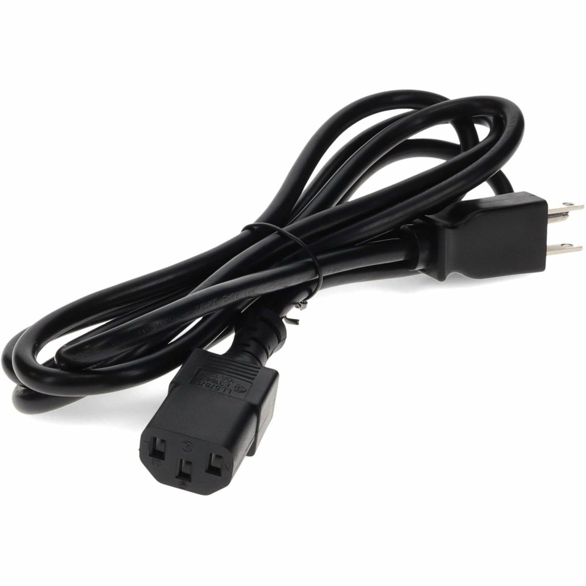 AddOn 6ft NEMA 5-15P to C13 18AWG 100-250V Black Power Cable - ADD-515P2C1318AWG6FT