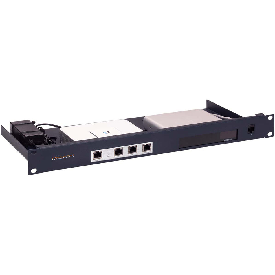 RACKMOUNT.IT UB-RACK Rack Mount for Network Device, Power Supply, Switch - Metallic Dark Blue - RM-UB-T3