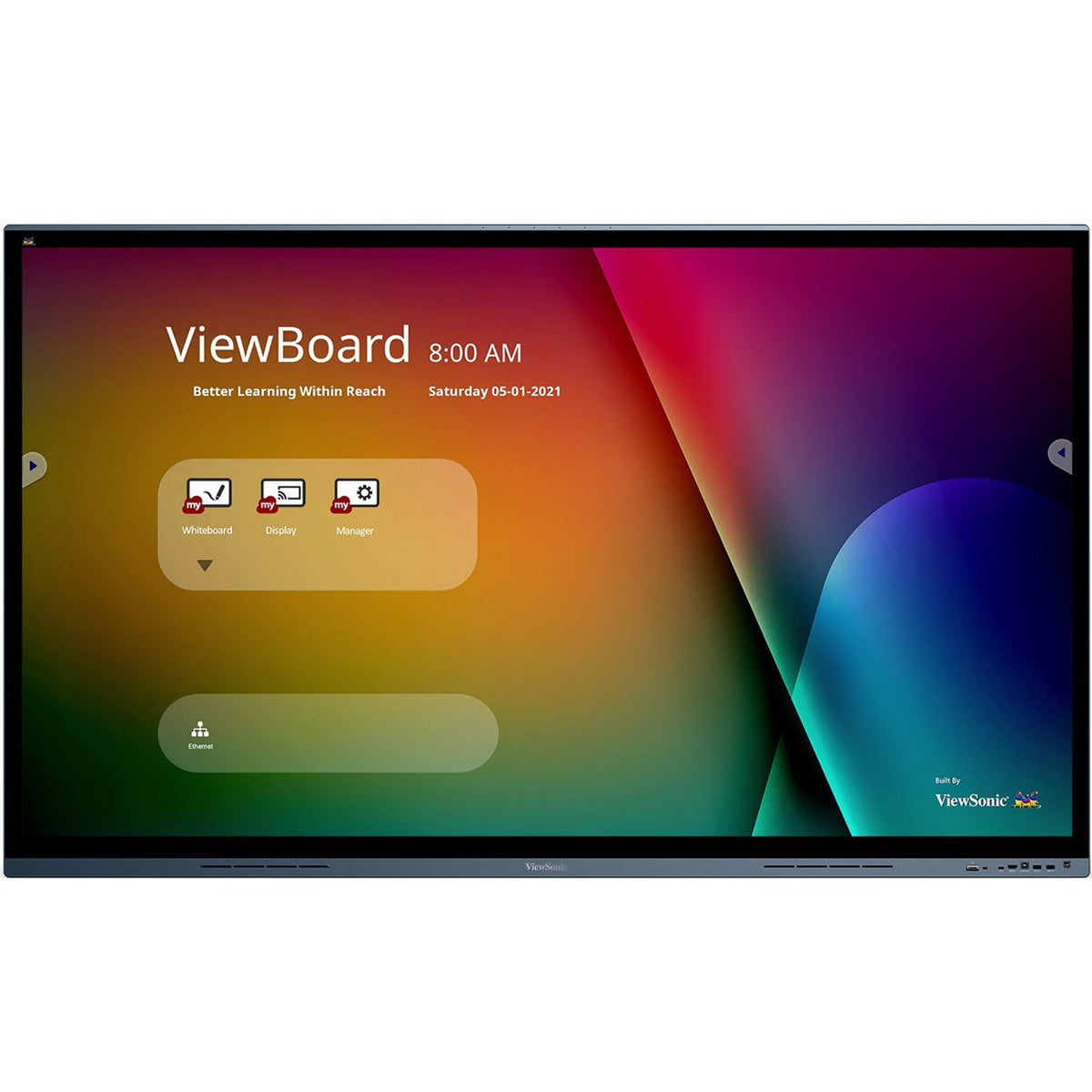 ViewSonic ViewBoard IFP7562 - 4K UHD Interactive Display with Integrated Software, 65W USB C, RJ45 - 350 cd/m2 - 75" - IFP7562