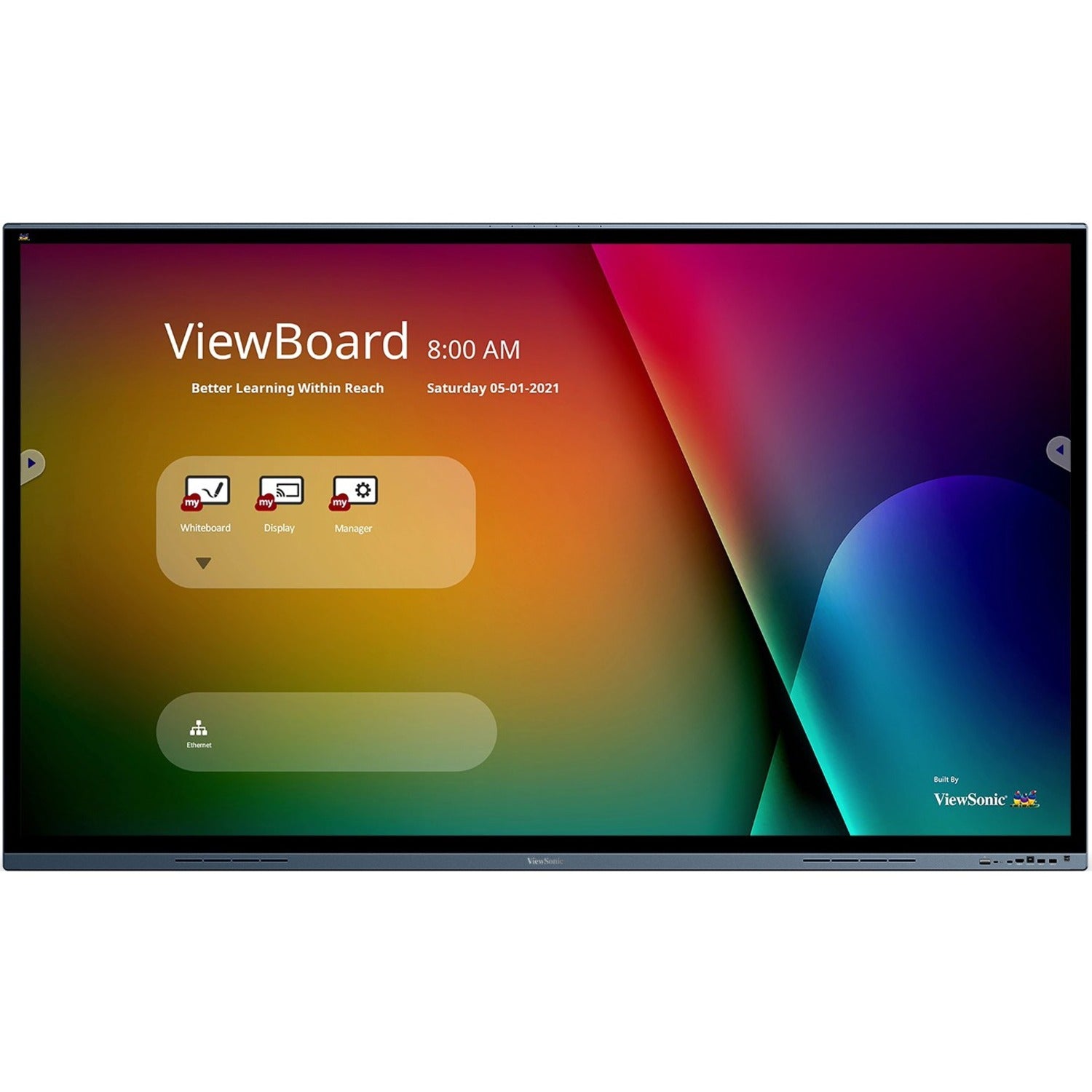 ViewSonic ViewBoard IFP8662 - 4K UHD Interactive Display with Integrated Software, 65W USB C, RJ45 - 350 cd/m2 - 86" - IFP8662
