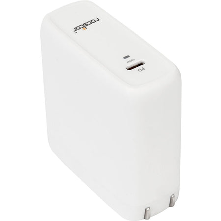Rocstor 100W Smart USB-C Power Adapter - A/C Charger for Apple&reg; MacBook&reg;, MacBook Air&reg;, MacBook Pro&reg; 13" (61W), MacBook Pro&reg; 14" (67W), MacBook Pro&reg; 15.6" (87W), MacBook Pro&reg; 16" (96W) with USB=C, Chromebook&reg;, HP&reg;, Dell&reg;, Lenovo&reg; - Compatible with any USB-C-enabled Laptop device up to 100W - UL & FCC/CE Certified - GaN technology - White - Y10A247-W1