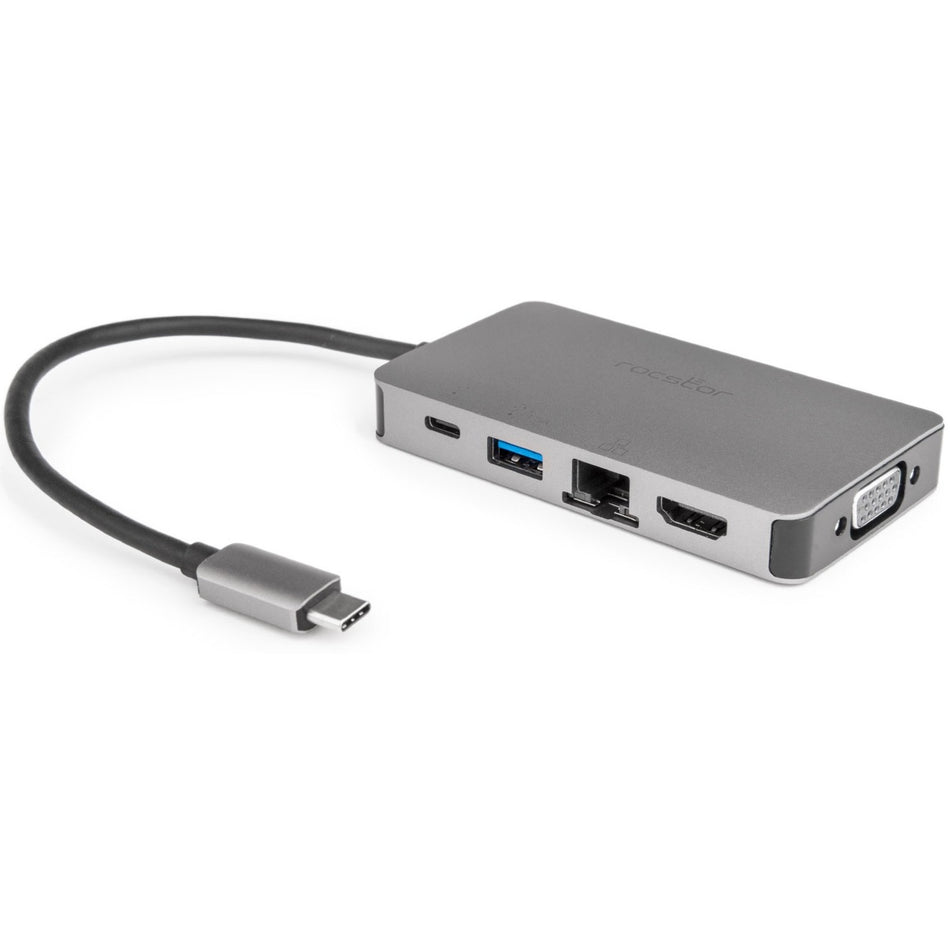 Rocstor Premium USB-C Multiport Adapter + PD Charging - Y10A249-A1