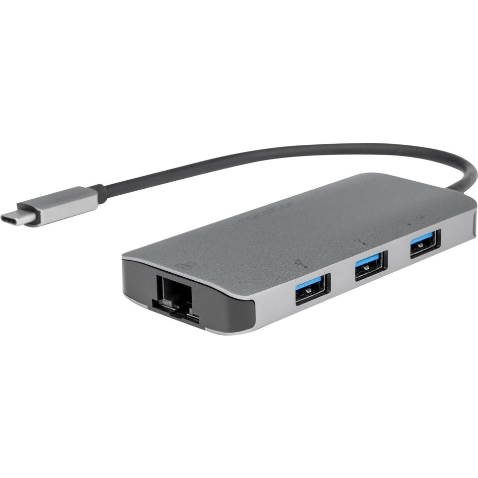 Rocstor Premium USB-C Hub with USB-A, Gigabit Ethernet & USB-C 100W PD - Y10A255-A1