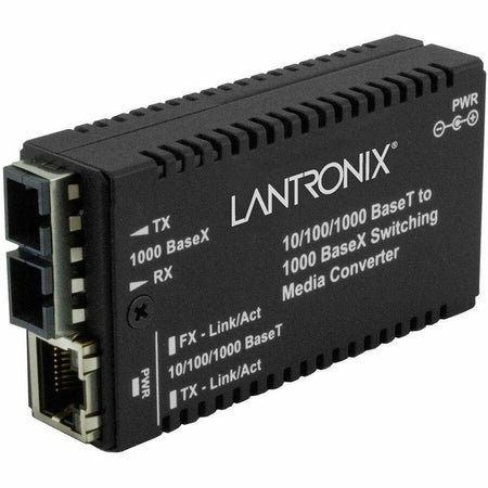 Lantronix M/GE-PSW-SX-01 Transceiver/Media Converter - M/GE-PSW-SX-01-EU