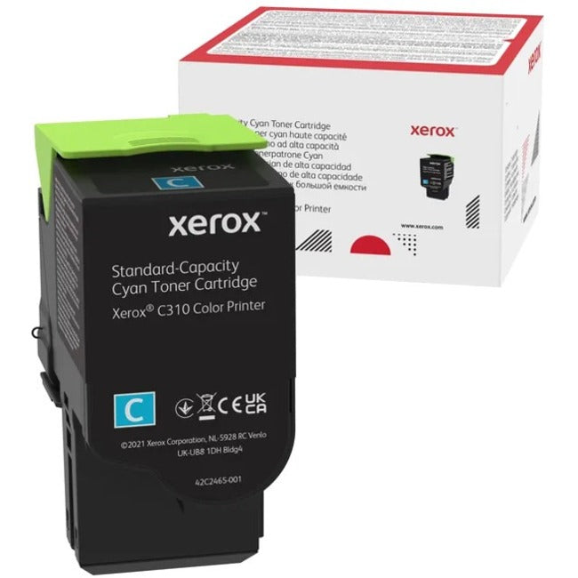 Xerox Original Standard Yield Laser Toner Cartridge - Single Pack - Cyan - 1 / Pack - 006R04357