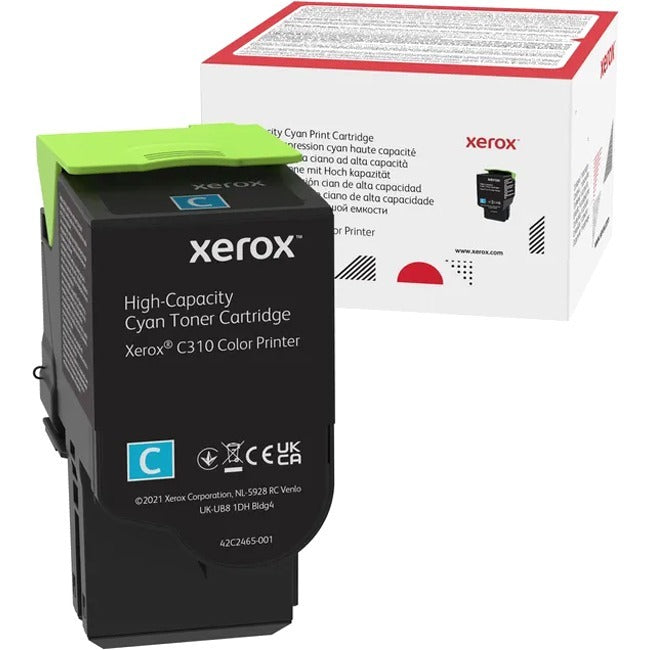 Xerox Original High Yield Laser Toner Cartridge - Single Pack - Cyan - 1 / Pack - 006R04365