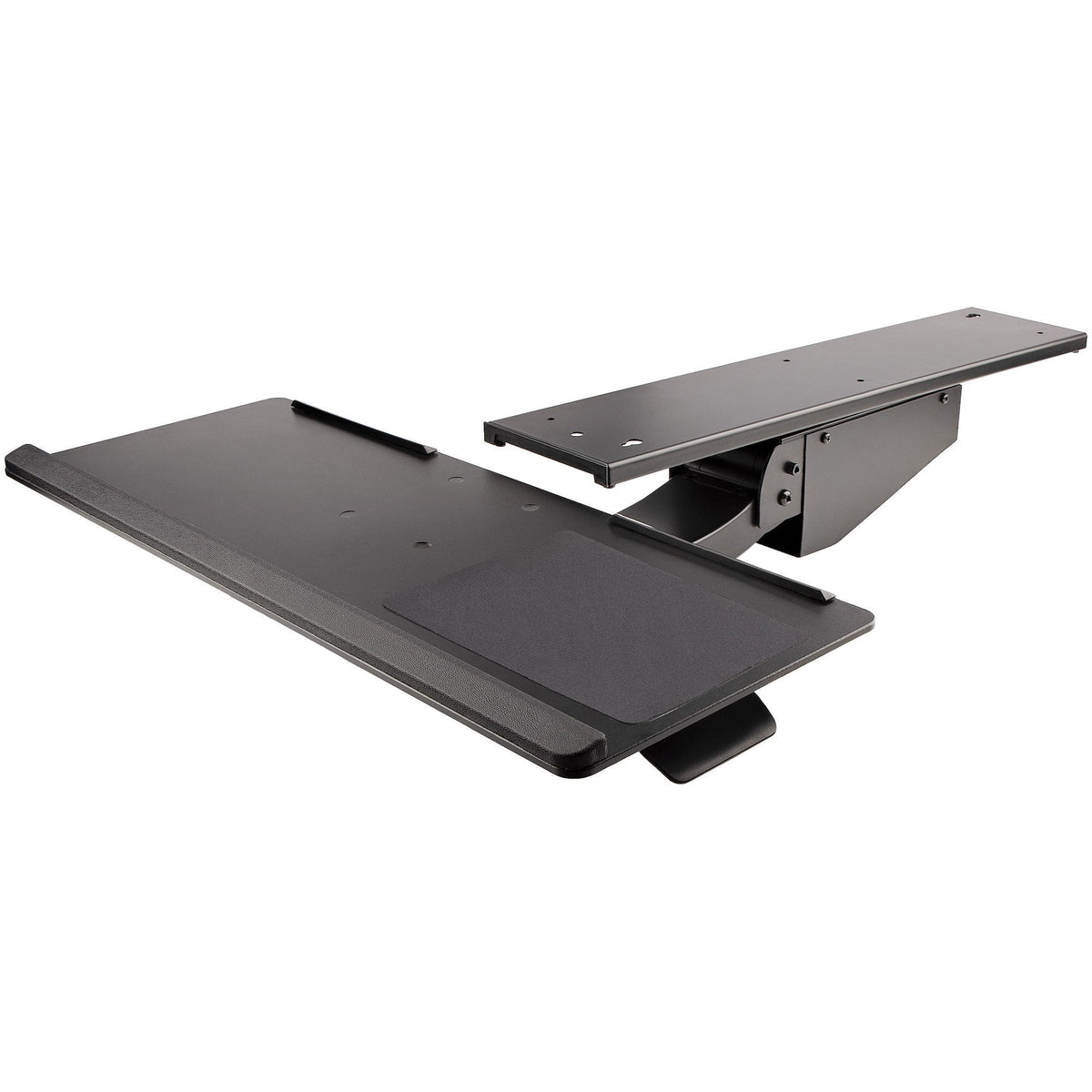 StarTech.com Under Desk Keyboard Tray, Height Adjustable Keyboard and Mouse Tray (10" x 26"), Ergonomic Computer Keyboard Tray w/Mouse Pad - KBTRAYADJ2