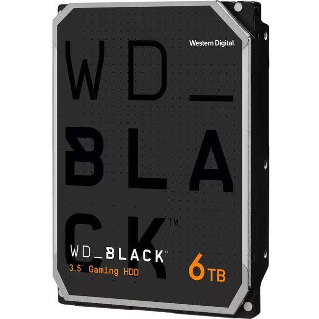 WD Black WD6004FZWX 6 TB Hard Drive - 3.5" Internal - SATA (SATA/600) - Conventional Magnetic Recording (CMR) Method - 3.5" Carrier - WD6004FZWX