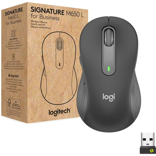 Logitech Signature M650 for Business (Graphite) - Brown Box - 910-006272