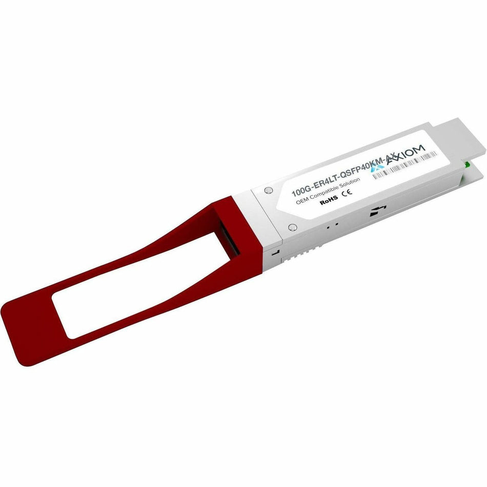 Axiom 100GBASE-ER4L QSFP28 Transceiver for Extreme - 100G-ER4LT-QSFP40KM - 100G-ER4LT-QSFP40KM-AX