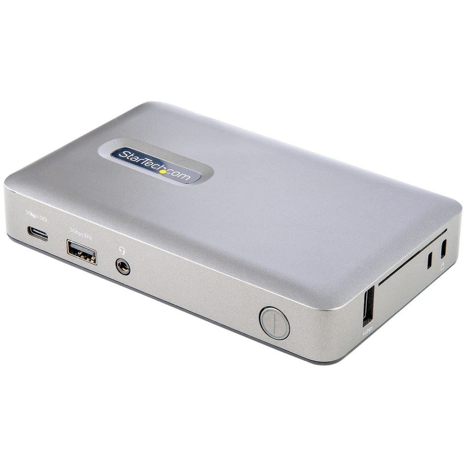 StarTech.com USB C Dock, USB-C to DisplayPort 4K 30Hz or VGA, 65W PD3.0, 4-Port USB 3.1 Gen 1 Hub, GbE, Universal USB C Docking Station - DKM30CHDPD