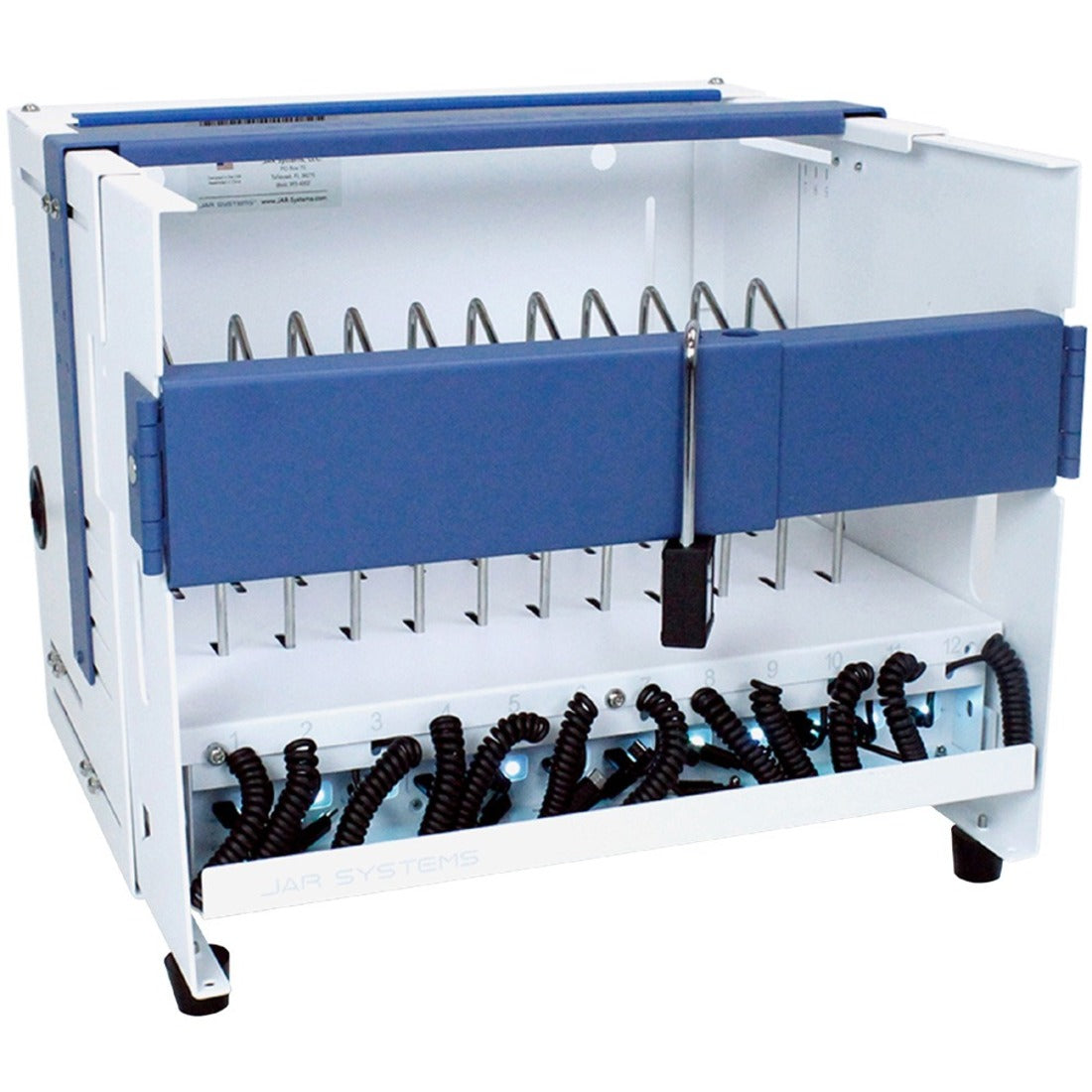 JAR Systems Essential 12 Charging Station with a 12-Port USB-C Quick-Sense Hub - CS-1210-USBC