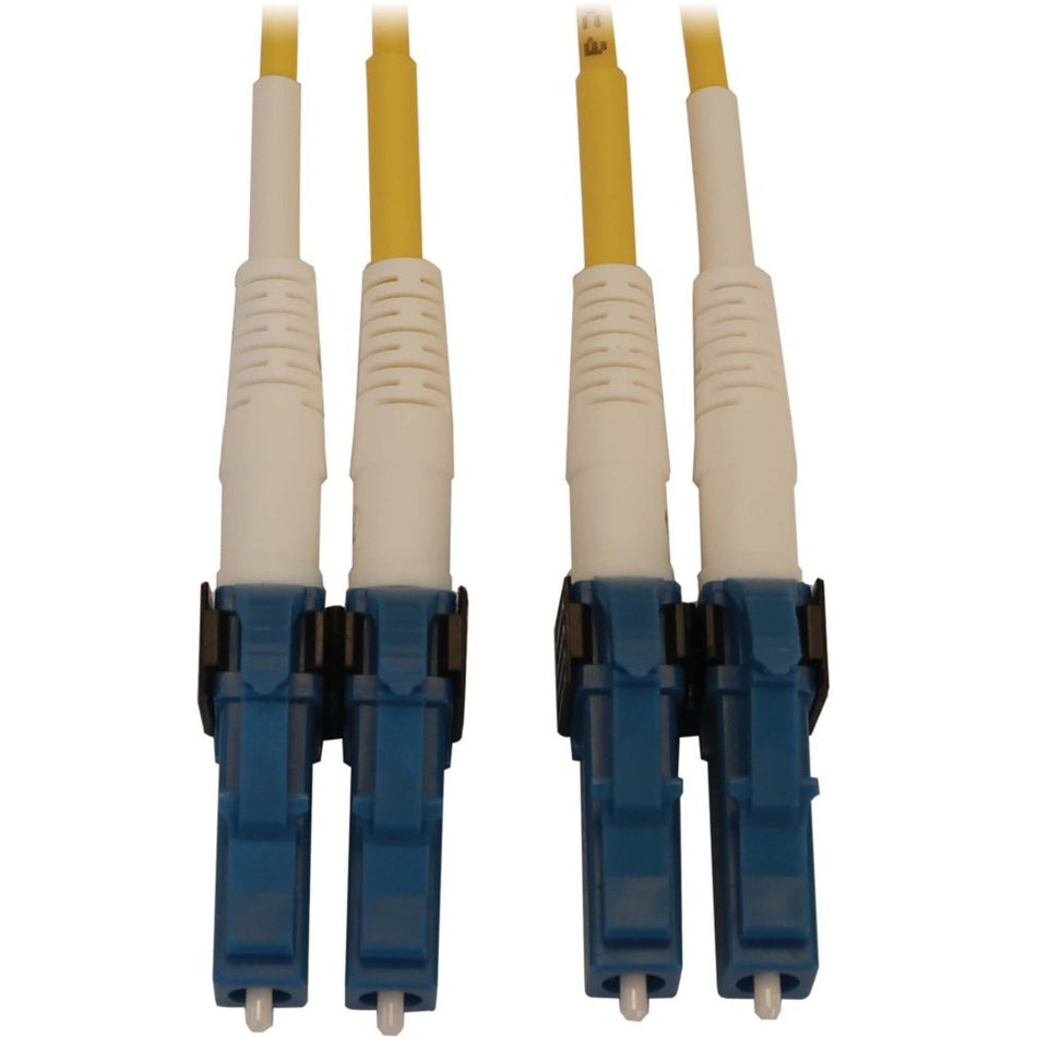 Eaton Tripp Lite Series 400G Duplex Singlemode 9/125 OS2 Switchable Fiber Optic Cable (LC/UPC M/M), LSZH, Yellow, 4 m (13.1 ft.) - N370X-04M