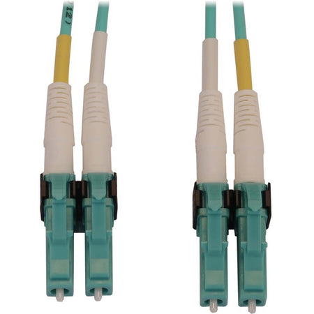 Eaton Tripp Lite Series 400G Multimode 50/125 OM4 Switchable Fiber Optic Cable (Duplex LC-PC M/M), LSZH, Aqua, 3 m (9.8 ft.) - N820X-03M-OM4