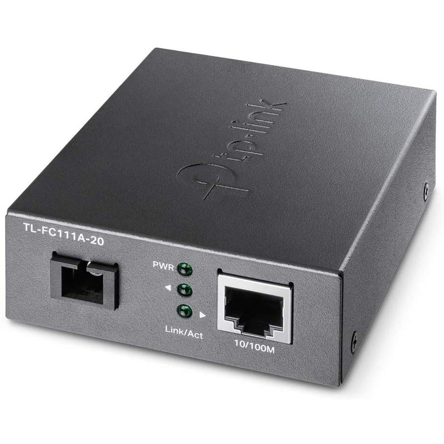 TP-Link TL-FC111A-20 - 10/100 Mbps WDM SFP to RJ45 Fiber Media Converter - TL-FC111A-20