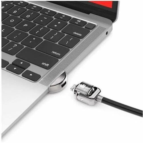 Compulocks Ledge Lock Adapter for MacBook Air 13" M1 with Keyed Cable Lock Silver - MBALDG03KL