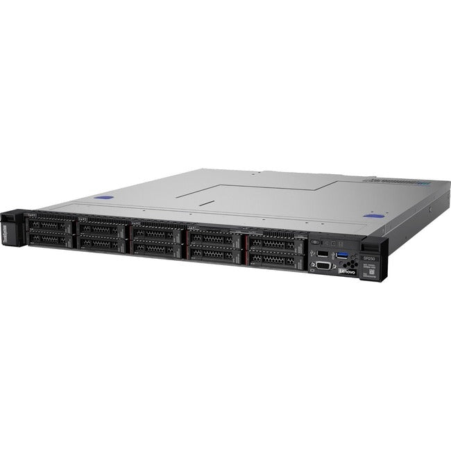 Lenovo ThinkSystem SR250 7Y51A08BNA 1U Rack Server - 1 x Intel Xeon - Serial ATA/600 Controller - 7Y51A08BNA