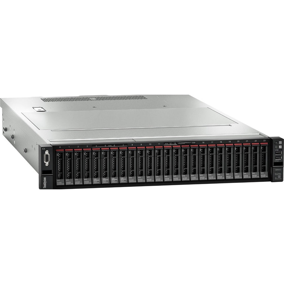 Lenovo ThinkSystem SR650 7X06A0N7NA 2U Rack Server - 1 x Intel Xeon Gold 5215 2.50 GHz - 256 GB RAM - 480 GB SSD - (2 x 240GB) SSD Configuration - Serial ATA/600 Controller - 7X06A0N7NA