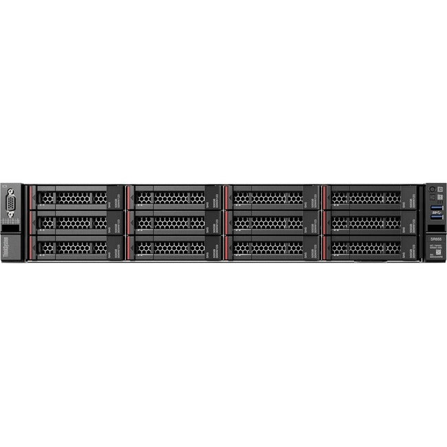 Lenovo ThinkSystem SR655 7Z01A053NA 2U Rack Server - 1 x AMD EPYC 7402P 2.80 GHz - 32 GB RAM - Serial ATA Controller - 7Z01A053NA