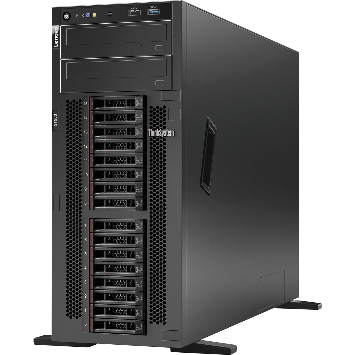 Lenovo ThinkSystem ST550 7X10A0DYNA 4U Tower Server - 1 x Intel Xeon Silver 4208 2.10 GHz - 32 GB RAM - 12Gb/s SAS, Serial ATA/600 Controller - 7X10A0DYNA