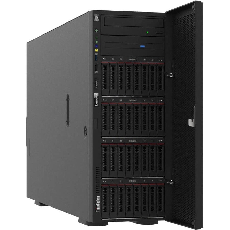 Lenovo ThinkSystem ST650 V2 7Z74A02HNA 4U Tower Server - 1 x Intel Xeon Silver 4309Y 2.80 GHz - 32 GB RAM - Serial ATA/600 Controller - 7Z74A02HNA